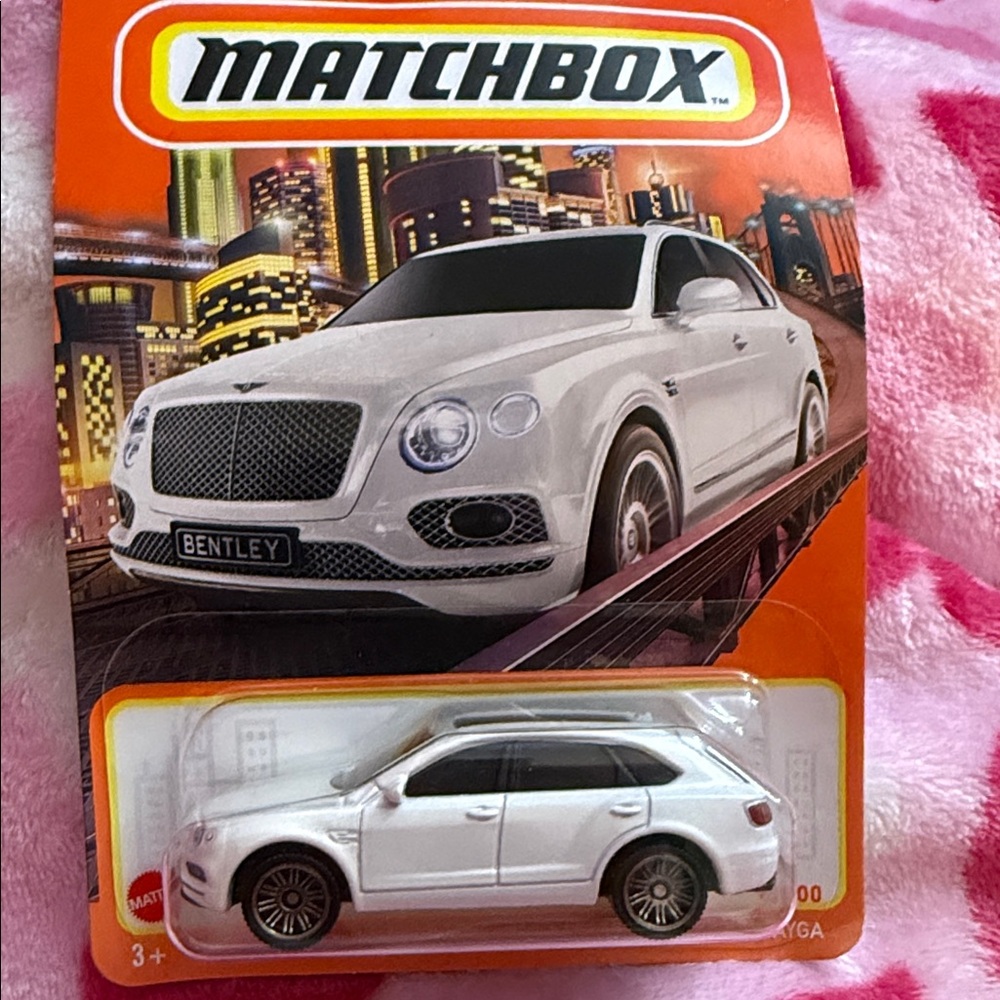 Matchbox White Bentley SUV Toy Car